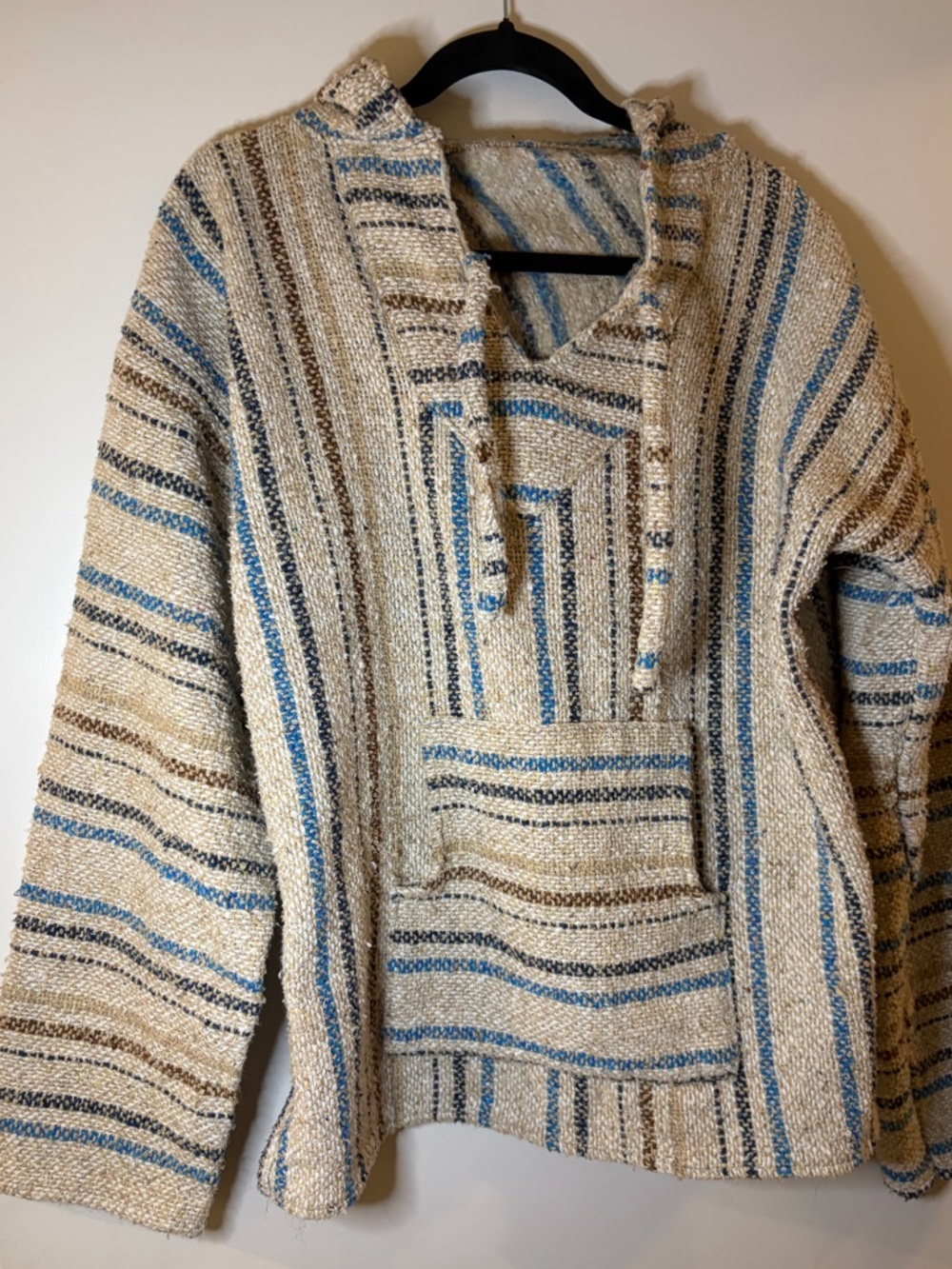 Striped Baja Hoodie Sweater